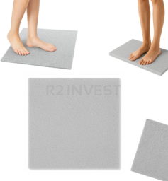 Bathroom mat 45x70 light grey