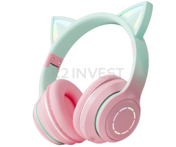 Słuchawki bluetooth kot różowe JST-BT035