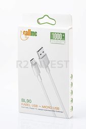 Kabel Callme USB BL90 micro biały