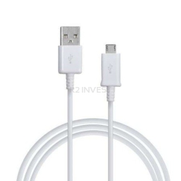 Cable 1A micro USB white 1m