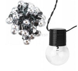 Electric bulb string light 2m 10pcs transparent G40 bulbs