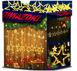 Courtain stars 120 LED 4,7m warm
