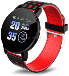 Smart Band 119s Plus black-red