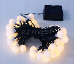 Solar bulb string light 7m 50pcs white LED balls