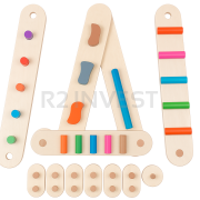 Sensory path 14 elements wooden balance track