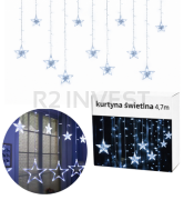 Courtain stars 120 LED 4,7m cold