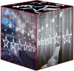 Courtain stars 120 LED 4,7m cold