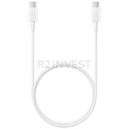 Kabel typ C- typ C biały 1m 2A